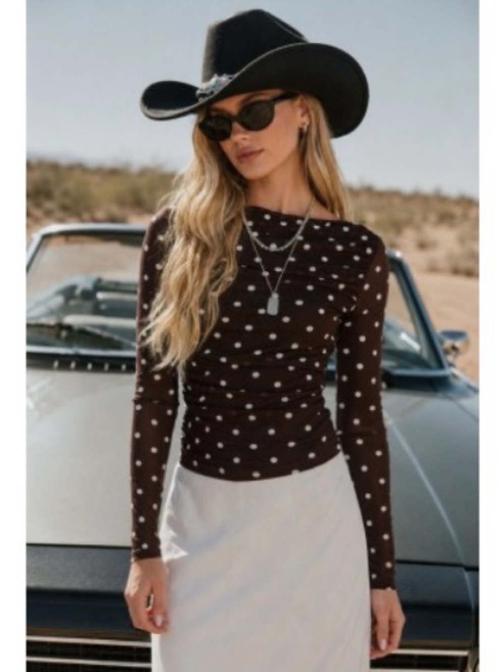 🆕🤍BLACK POLKADOT TOP